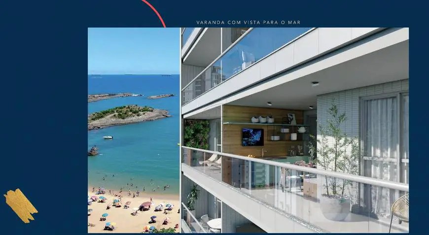 Foto 3 de Apartamento com 4 Quartos à venda, 110m² em Praia da Costa, Vila Velha