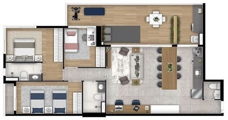 Foto 1 de Apartamento com 3 Quartos à venda, 123m² em Saúde, São Paulo