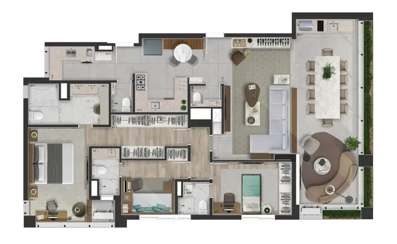 Foto 3 de Apartamento com 3 Quartos à venda, 155m² em Vila Prudente, São Paulo