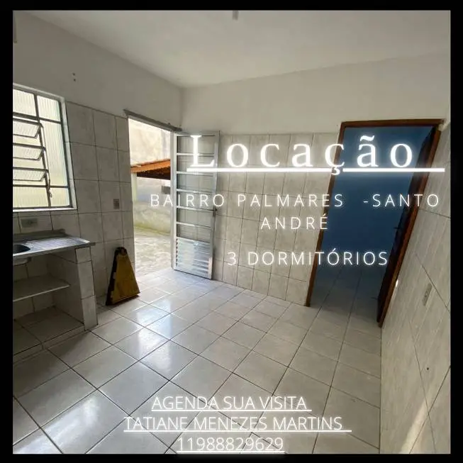 Foto 1 de Casa com 1 Quarto para alugar, 25m² em Vila Palmares, Santo André