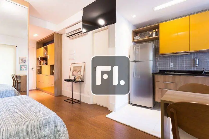 Foto 1 de Apartamento com 1 Quarto para venda ou aluguel, 34m² em Brooklin, São Paulo