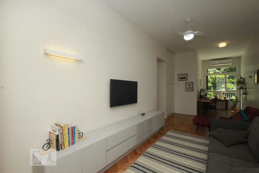 Foto 2 de Apartamento com 2 Quartos para alugar, 93m² em Laranjeiras, Rio de Janeiro