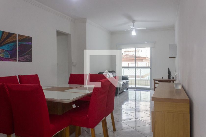 Foto 1 de Apartamento com 3 Quartos para alugar, 104m² em Cidade Ocian, Praia Grande