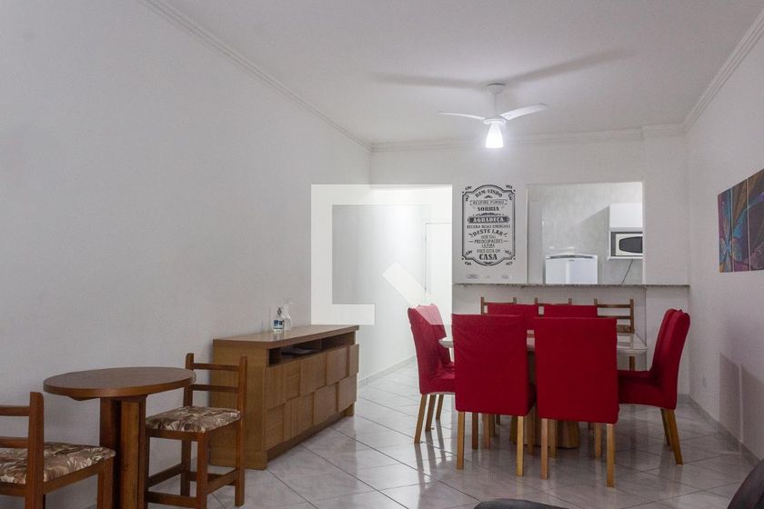 Foto 2 de Apartamento com 3 Quartos para alugar, 104m² em Cidade Ocian, Praia Grande