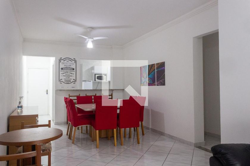 Foto 3 de Apartamento com 3 Quartos para alugar, 104m² em Cidade Ocian, Praia Grande