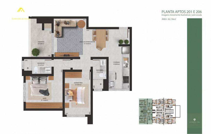 Foto 5 de Apartamento com 2 Quartos à venda, 69m² em Jardim Buhler, Ivoti