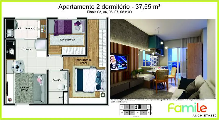 Foto 1 de Apartamento com 2 Quartos à venda, 37m² em Vila Moinho Velho, São Paulo