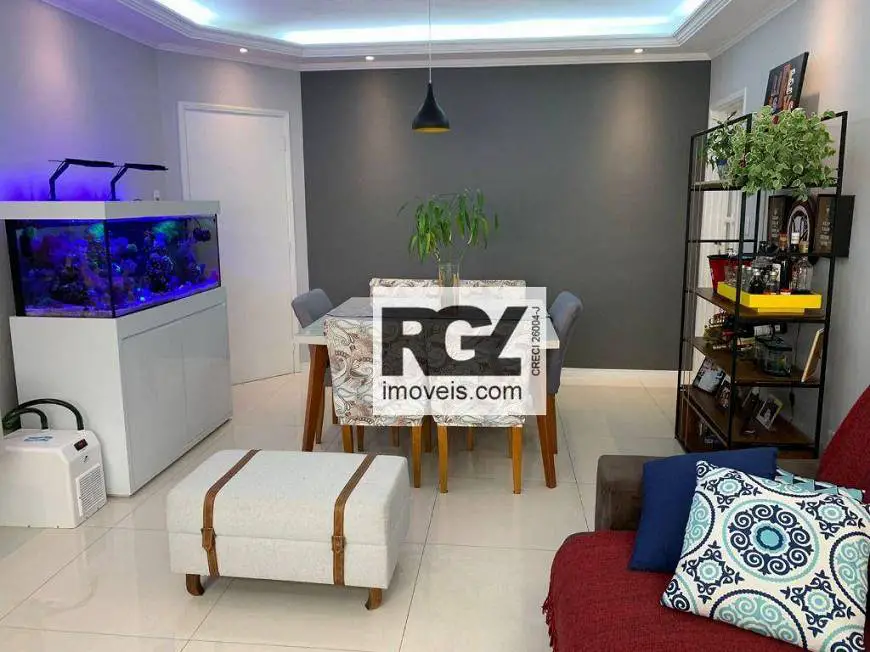 Foto 1 de Apartamento com 3 Quartos à venda, 93m² em Ponta da Praia, Santos