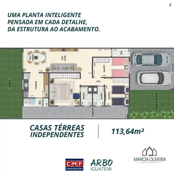 Foto 4 de Casa de Condomínio com 3 Quartos à venda, 113m² em Parque Atalaia, Cuiabá