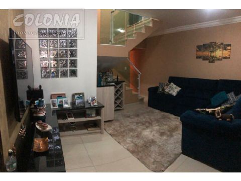 Foto 3 de Sobrado com 3 Quartos à venda, 167m² em Vila Mazzei, Santo André