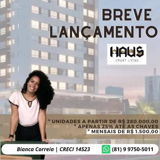 Foto 1 de Apartamento com 1 Quarto à venda, 33m² em Paissandu, Recife