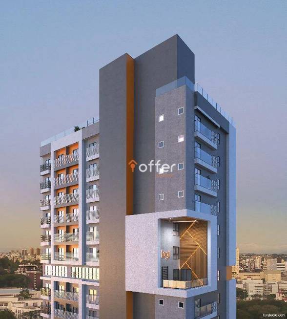 Foto 2 de Apartamento com 1 Quarto à venda, 22m² em Centro, Curitiba