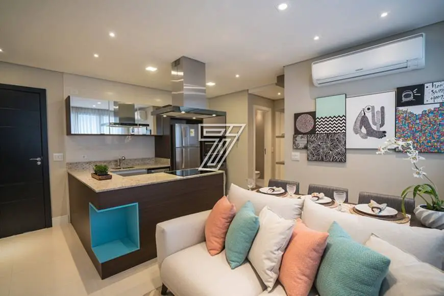 Foto 2 de Apartamento com 1 Quarto à venda, 43m² em São Francisco, Curitiba