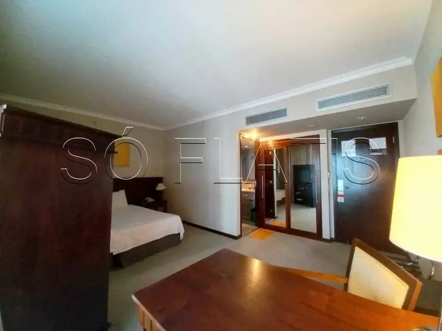 Foto 4 de Flat com 1 Quarto para alugar, 30m² em Chácara Santo Antônio, São Paulo