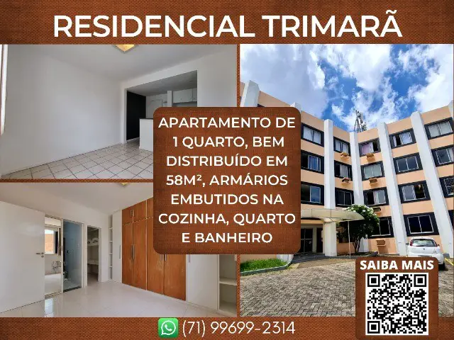 Foto 1 de Apartamento com 1 Quarto à venda, 58m² em Amaralina, Salvador