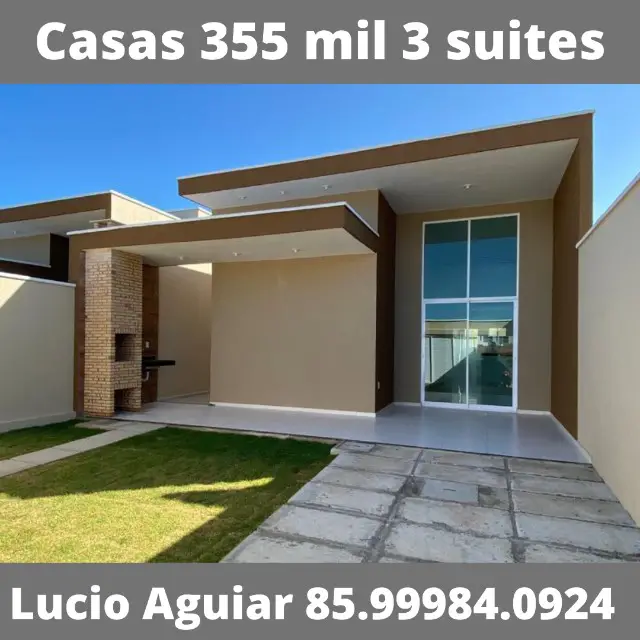 Foto 1 de Casa com 3 Quartos à venda, 105m² em Messejana, Fortaleza