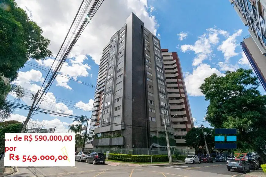 Foto 1 de Apartamento com 3 Quartos à venda, 98m² em Cabral, Curitiba