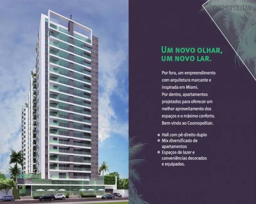 Foto 1 de Apartamento com 2 Quartos à venda, 74m² em Centro, Joinville