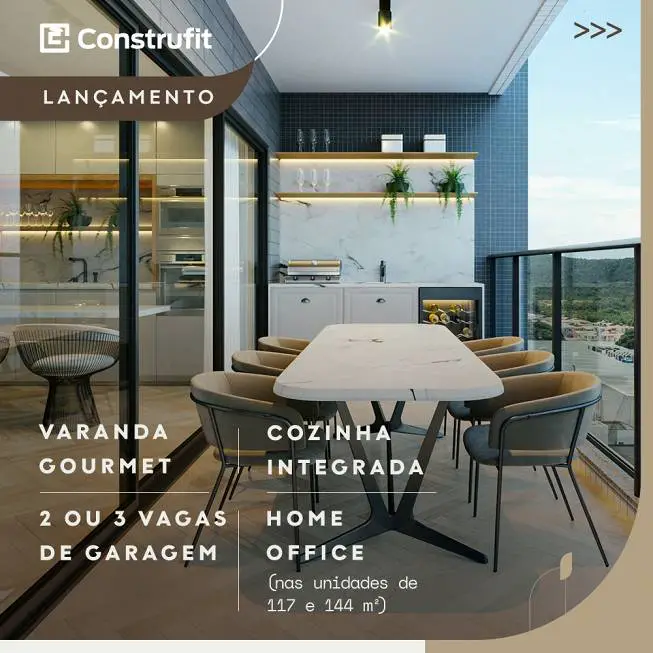 Foto 4 de Apartamento com 3 Quartos à venda, 134m² em Capim Macio, Natal