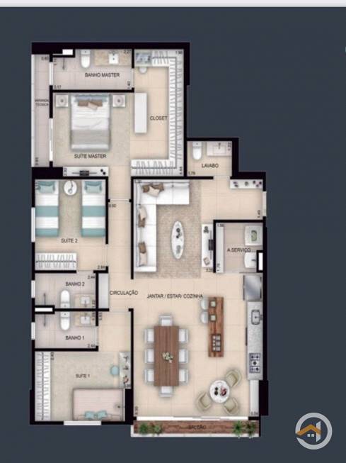 Foto 5 de Apartamento com 3 Quartos à venda, 116m² em Setor Marista, Goiânia