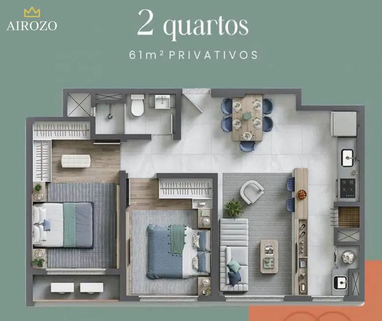 Foto 2 de Apartamento com 3 Quartos à venda, 77m² em Sao Joao, Itajaí