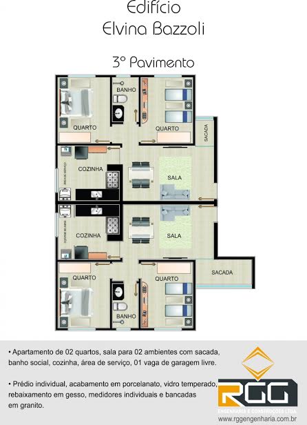 Foto 1 de Apartamento com 2 Quartos à venda, 48m² em Nacional, Contagem