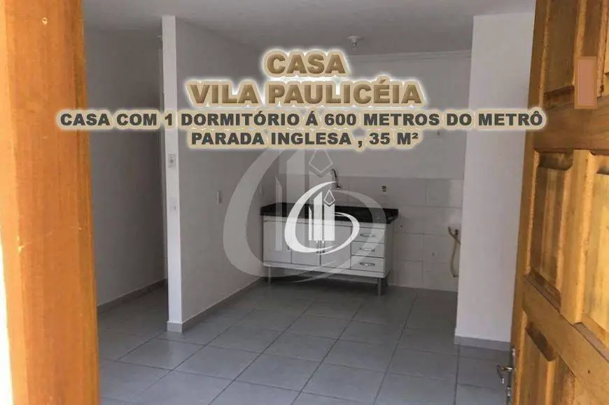 Foto 1 de Casa com 1 Quarto para alugar, 35m² em Vila Pauliceia, São Paulo