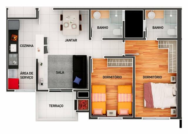 Foto 1 de Apartamento com 2 Quartos à venda, 60m² em Vargem Grande, Florianópolis