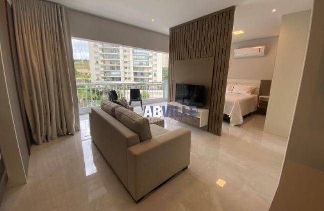 Foto 1 de Apartamento com 1 Quarto para venda ou aluguel, 60m² em Tamboré, Santana de Parnaíba