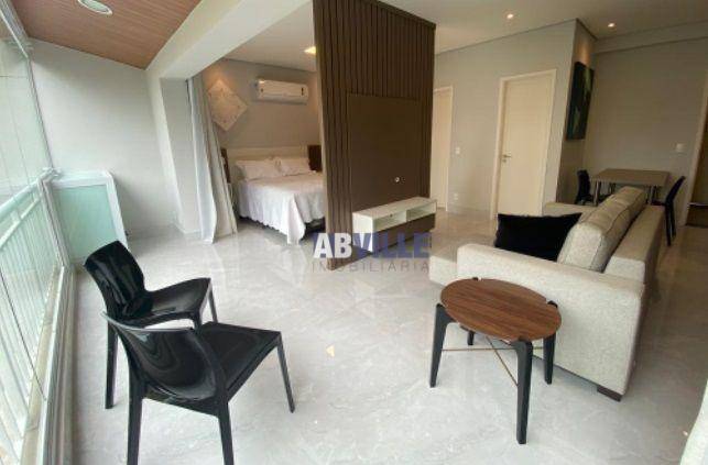 Foto 3 de Apartamento com 1 Quarto para venda ou aluguel, 60m² em Tamboré, Santana de Parnaíba