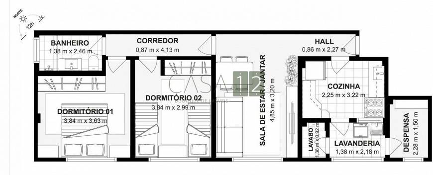Foto 4 de Apartamento com 2 Quartos à venda, 75m² em Jardim Paulista, São Paulo