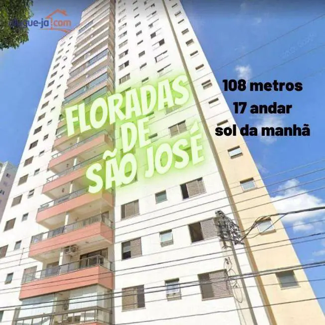 Foto 1 de Apartamento com 3 Quartos à venda, 110m² em Floradas de São José, São José dos Campos