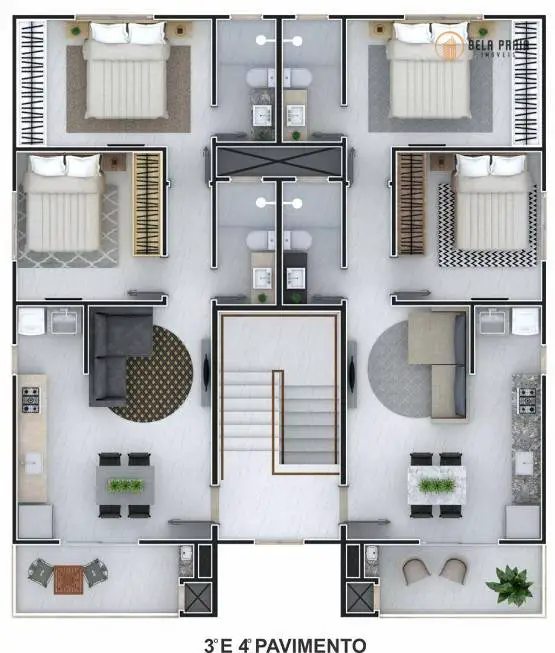Foto 5 de Apartamento com 2 Quartos à venda, 65m² em Centro, Navegantes