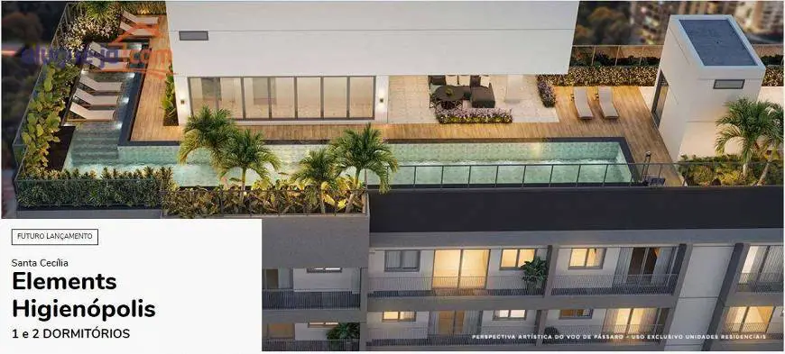 Foto 2 de Apartamento com 2 Quartos à venda, 41m² em Santa Cecília, São Paulo