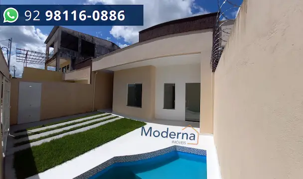 Foto 1 de Casa com 2 Quartos para alugar, 70m² em Novo Aleixo, Manaus