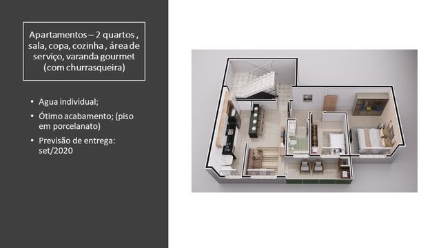 Foto 3 de Apartamento com 2 Quartos à venda, 69m² em Veneza, Ipatinga