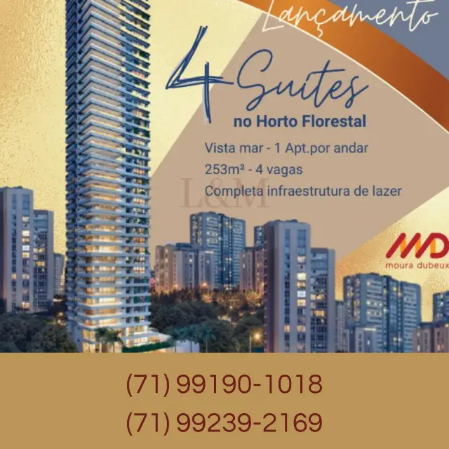 Foto 4 de Apartamento com 4 Quartos à venda, 253m² em Horto Florestal, Salvador