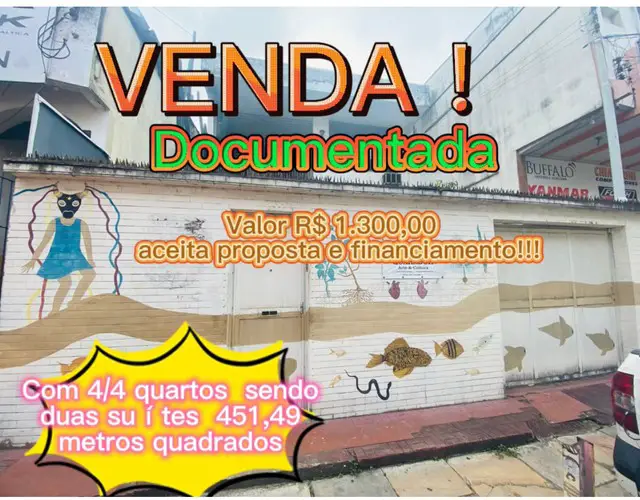 Foto 1 de Casa com 3 Quartos à venda, 451m² em Cidade Velha, Belém