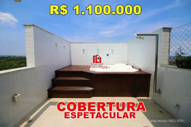 Foto 1 de Cobertura com 4 Quartos à venda, 170m² em Dom Pedro I, Manaus