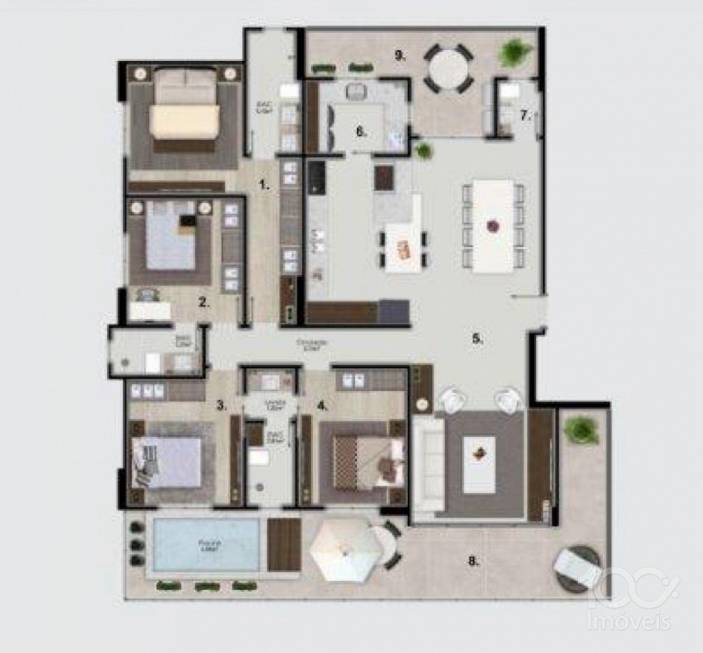 Foto 2 de Apartamento com 4 Quartos à venda, 10m² em Centro, Balneário Camboriú