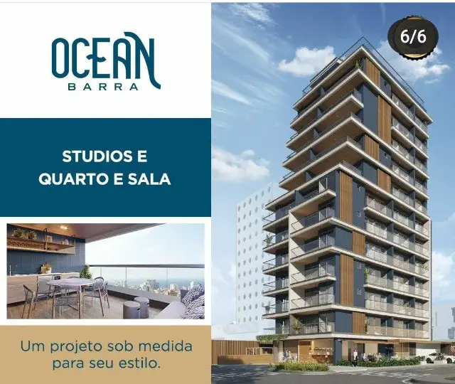 Foto 3 de Apartamento com 1 Quarto à venda, 19m² em Barra, Salvador