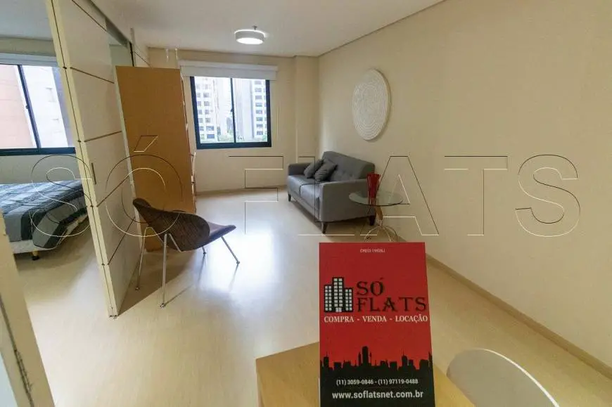 Foto 3 de Flat com 2 Quartos para alugar, 54m² em Campo Belo, São Paulo