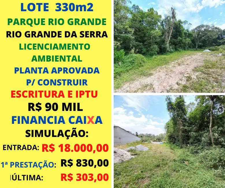 Foto 1 de Lote/Terreno à venda em Vila Figueiredo, Rio Grande da Serra