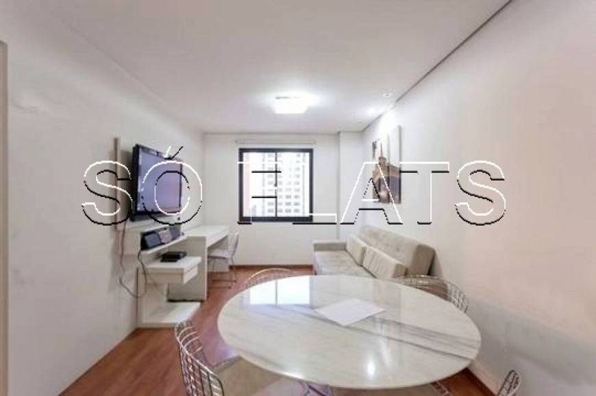 Foto 3 de Flat com 2 Quartos para alugar, 70m² em Moema, São Paulo