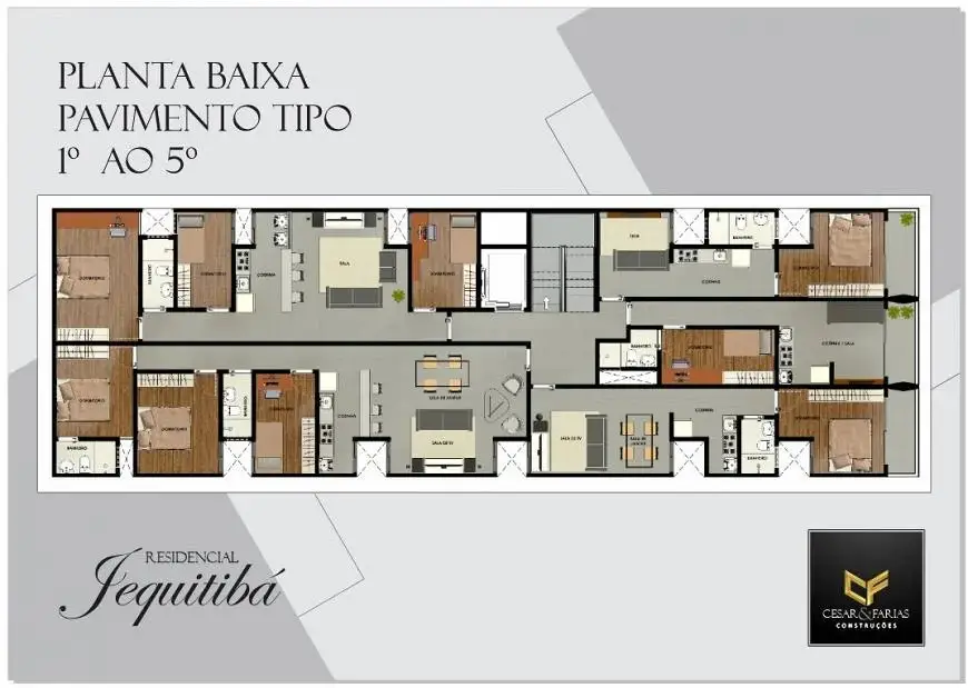 Foto 4 de Apartamento com 2 Quartos à venda, 52m² em Taguatinga Sul, Brasília