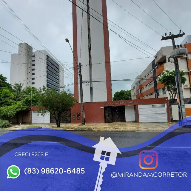 Foto 1 de Apartamento com 4 Quartos à venda, 198m² em Cabo Branco, João Pessoa