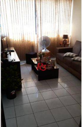 Foto 1 de Apartamento com 1 Quarto à venda, 48m² em Campo Grande, Santos