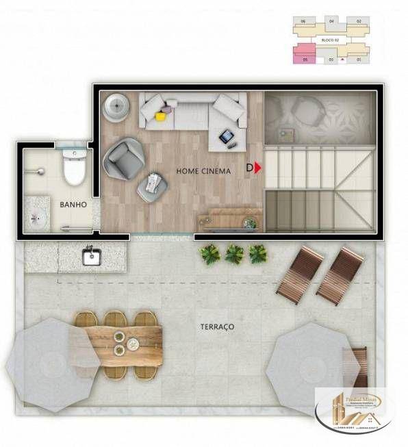 Foto 3 de Apartamento com 2 Quartos à venda, 46m² em Venda Nova, Belo Horizonte