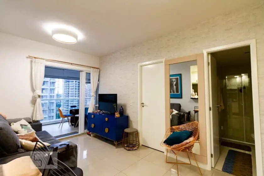 Foto 2 de Apartamento com 1 Quarto para alugar, 51m² em Brooklin, São Paulo