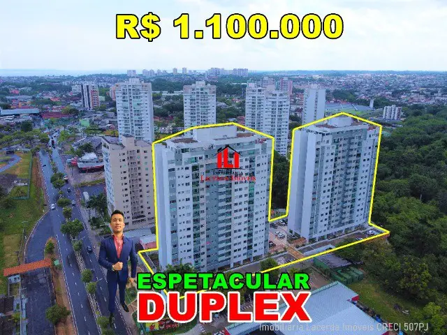 Foto 1 de Apartamento com 4 Quartos à venda, 170m² em Dom Pedro I, Manaus